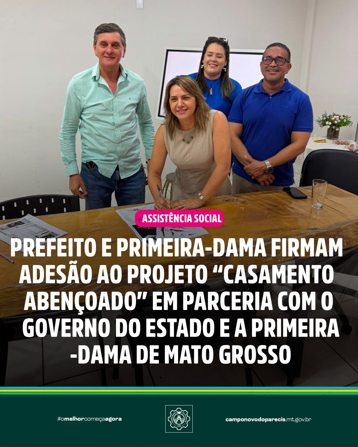 Secretaria de Assistencia Social adere ao projeto “Casamento Abençoado” do Governo de Mato Grosso